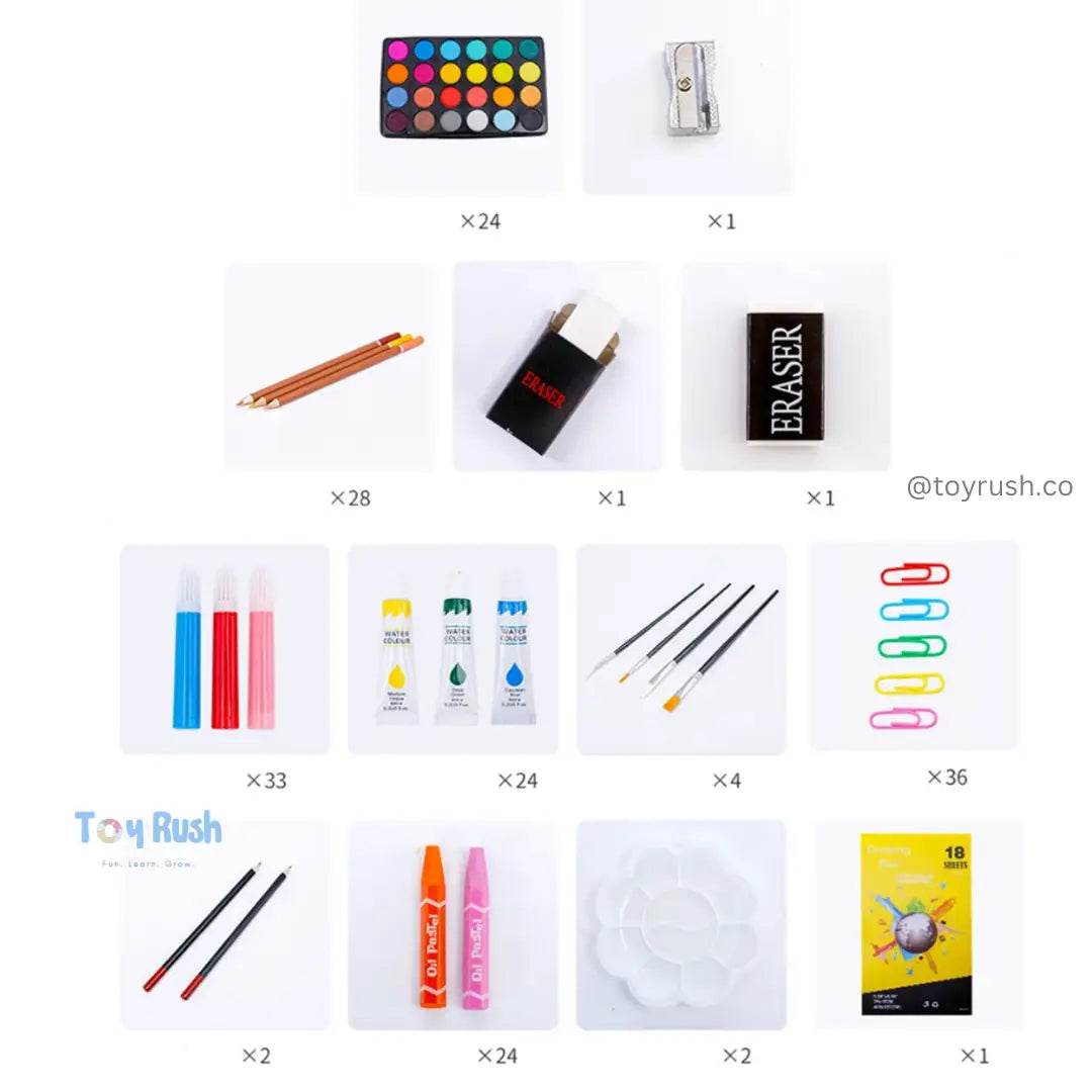 145 Piece Painting Art Kit - Toy Rush