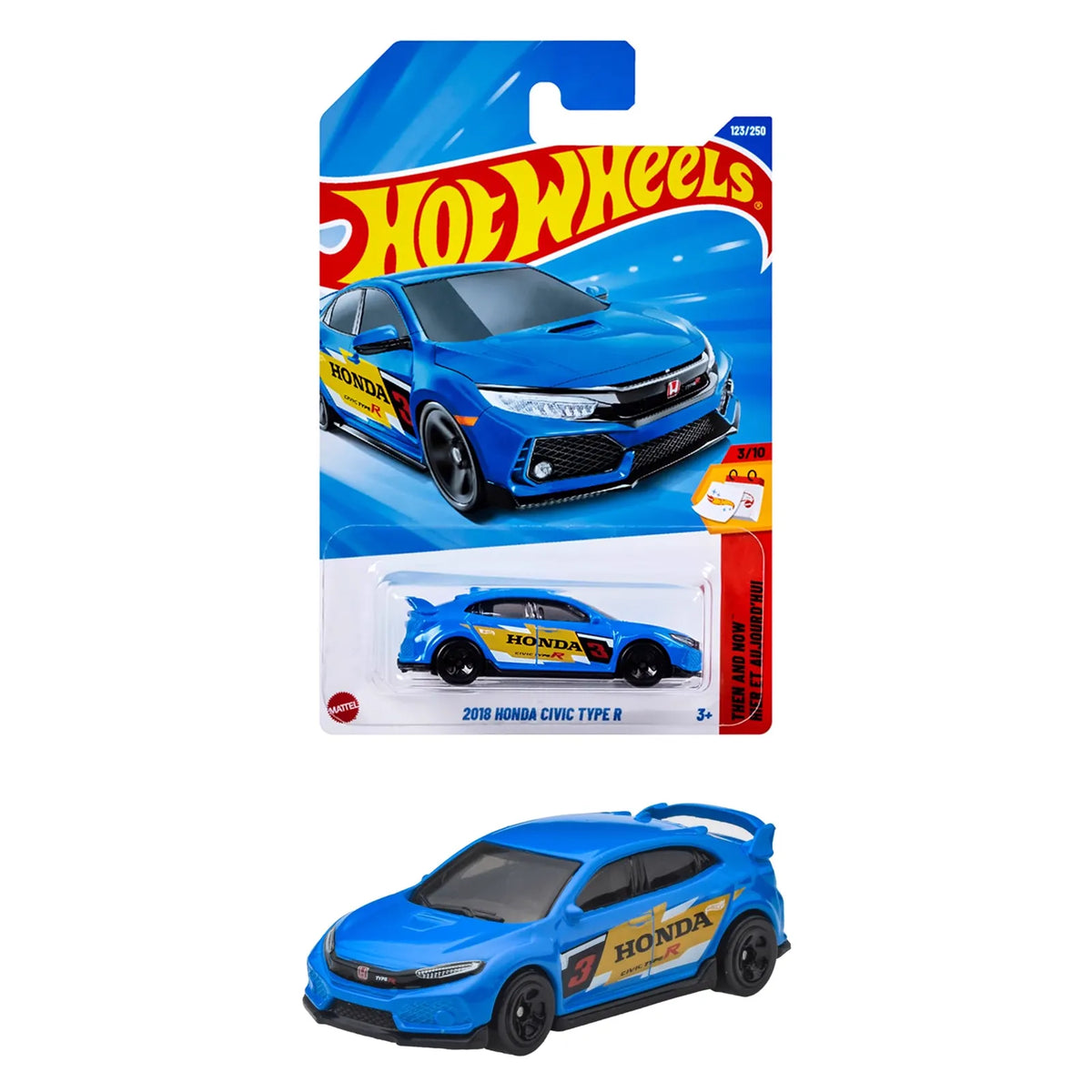 Hot Wheels 2018 Honda Civic Type R die-cast car