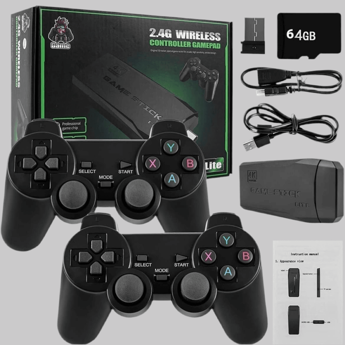 Wireless Video Game for Tv Gaming Built-in Classic Retro Games | 2.4G Wireless Controllers - Toy Rush