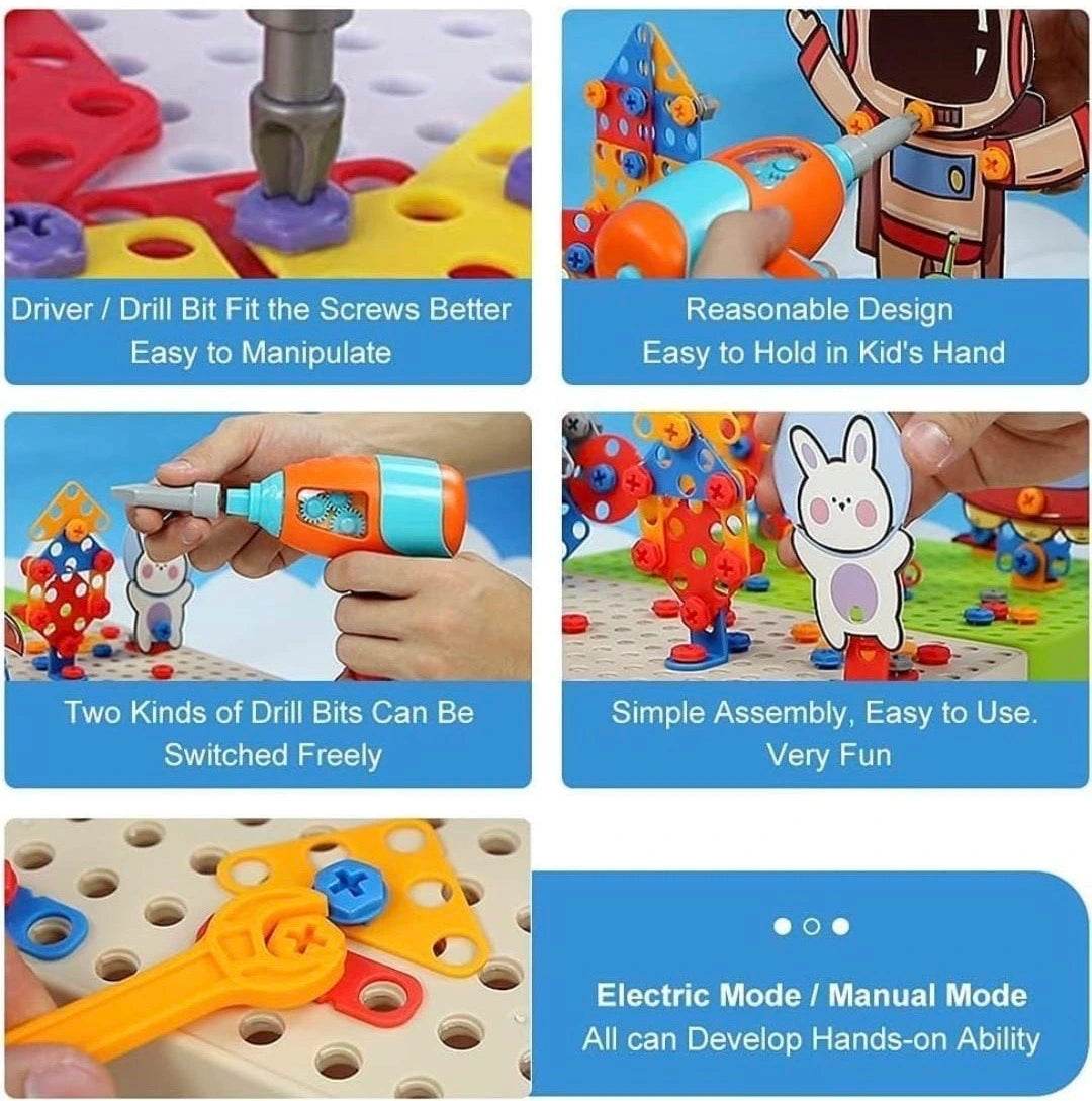 3D Screw Puzzle Box | Astronaut Theme (322 Pcs Set) - Toy Rush