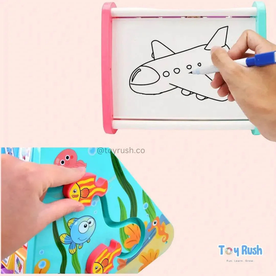5 in 1 Multifunctional Educational Kit Learning Shelf - Toy Rush