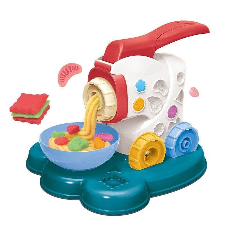 DIY Pretend Play Clay Dough Set, Noodle & Pasta Machine (23 Pcs) - Toy Rush