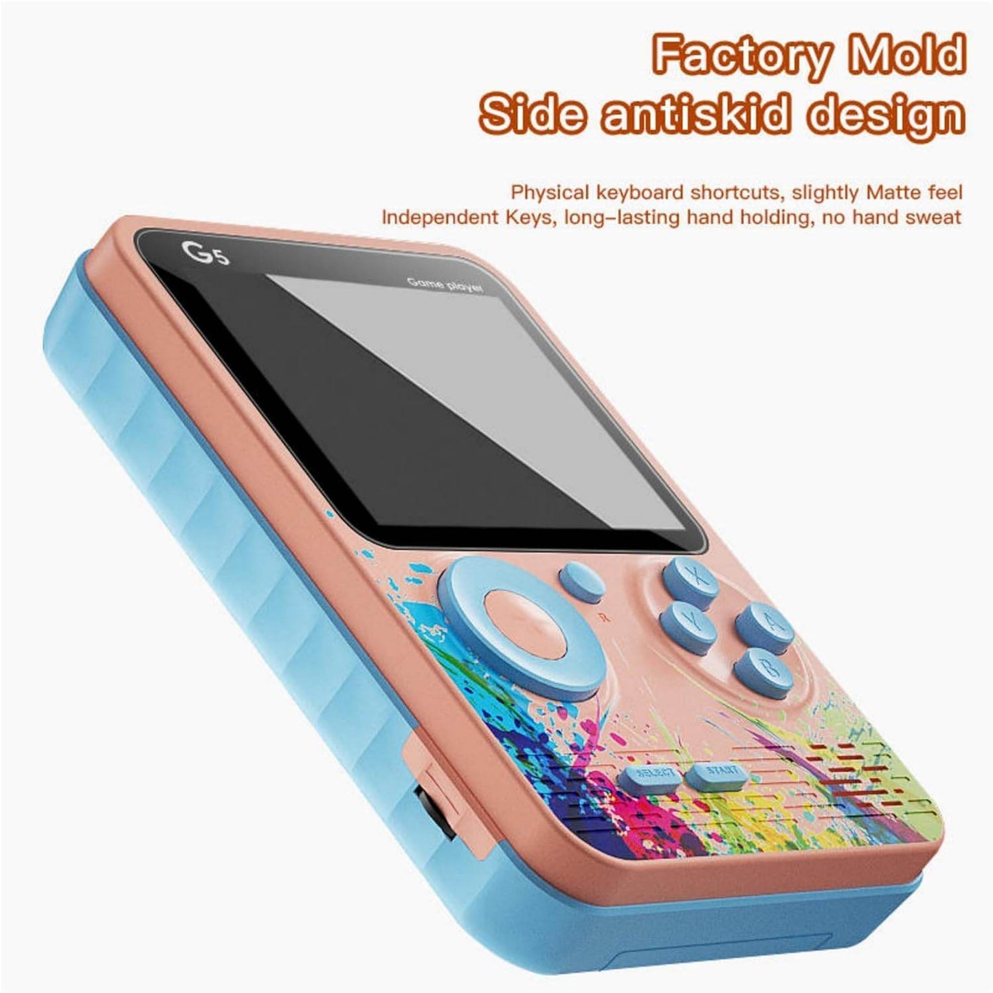 G5 500 in 1 Retro Game Box, Handheld Classic Video Game Pad Can Play On TV - Toy Rush