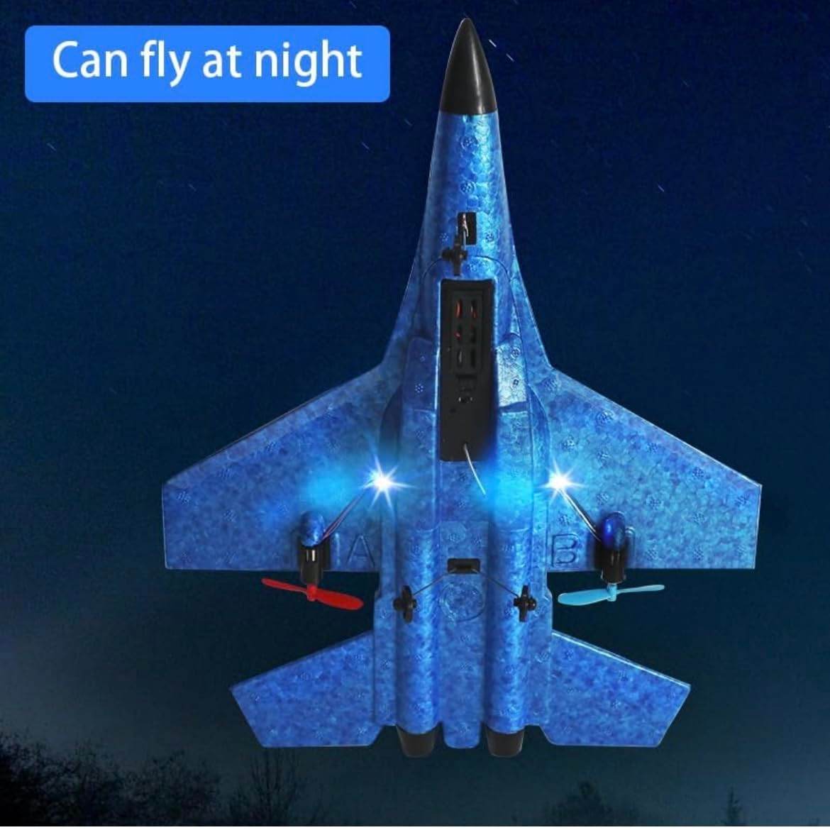 2.4GHz Remote Control Airplane RC Glider for Beginner Adult Kids, Easy to Fly EPP Foam Aircraft Fighter - Toy Rush