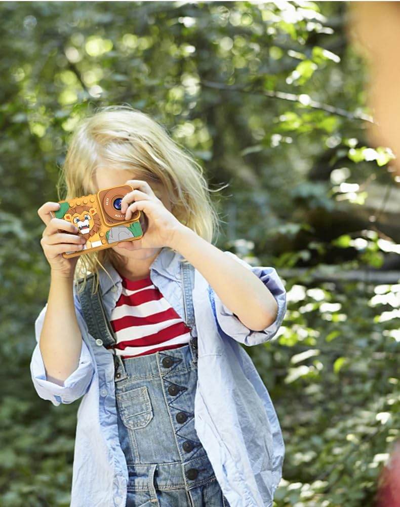 Kids Lego Theme Camera for Girls & Boys 48MP HD Digital Video Camera, Birthday Gifts for 4-10 Years Old Children - Toy Rush