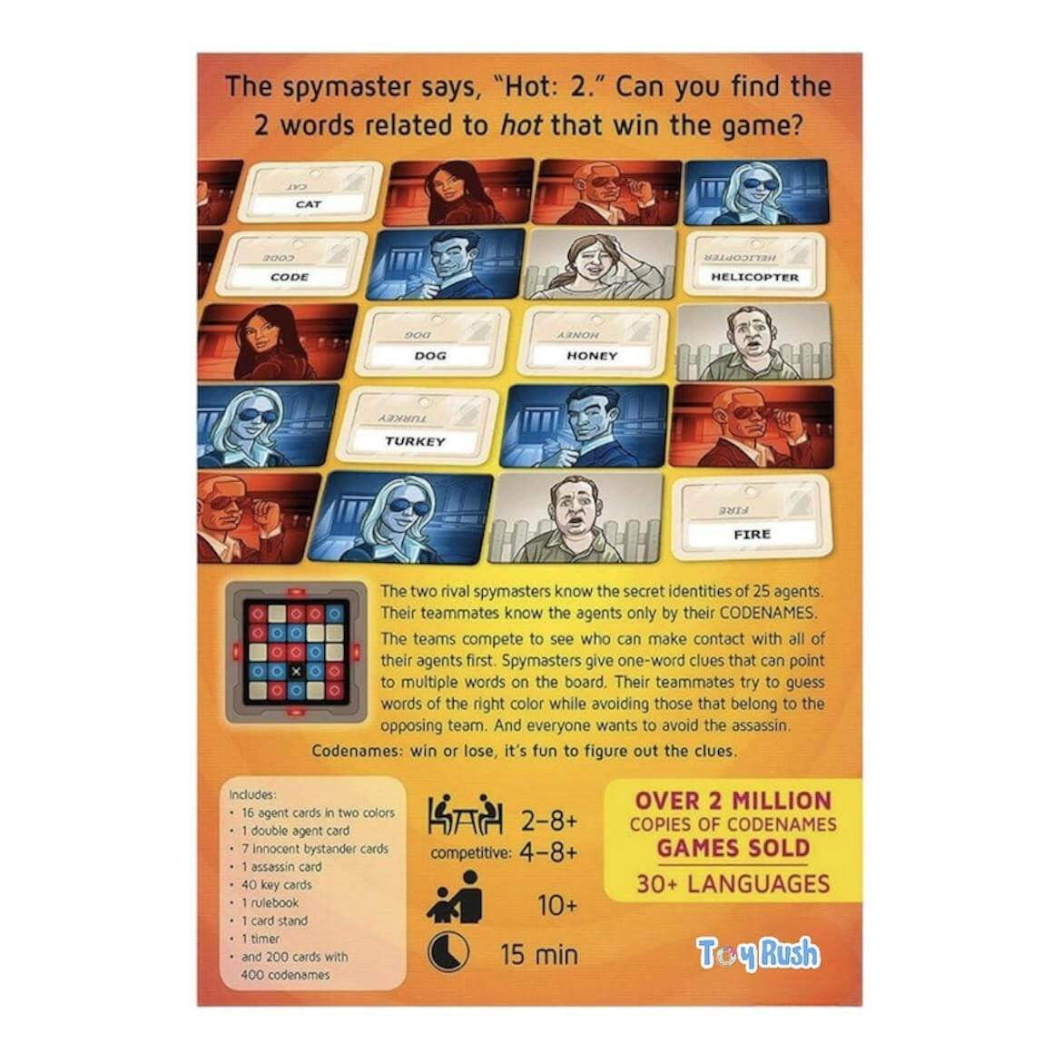 Codenames Board Game, Party Games - Toy Rush