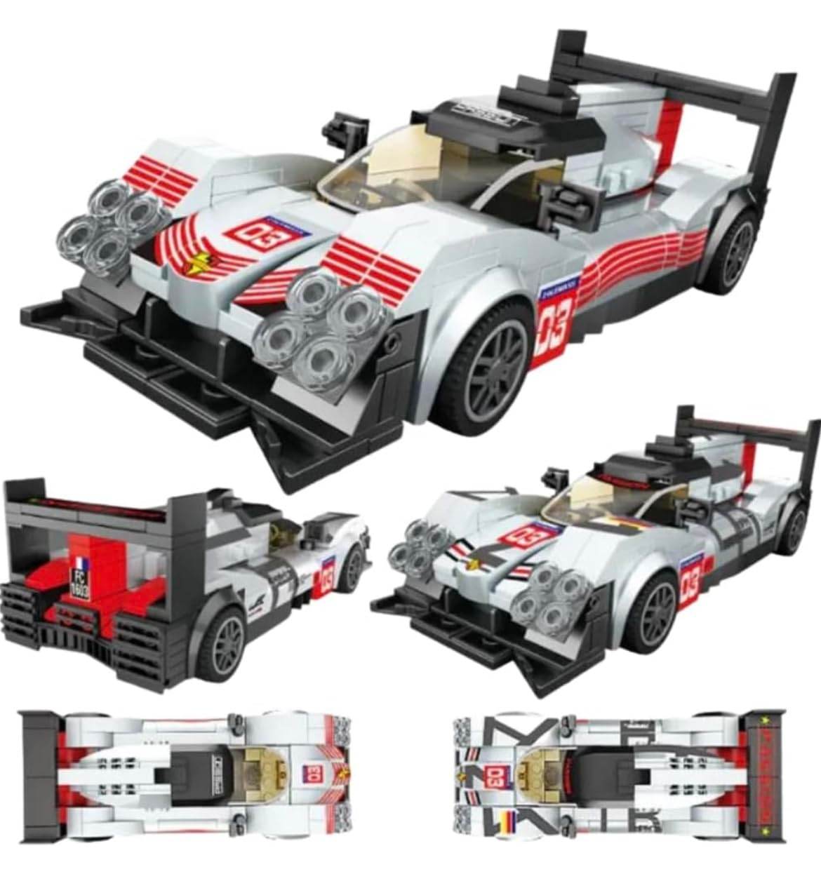 F1 Racing Model Car Building Blocks Set, Educational Stem Building Toys 282PCS - Toy Rush