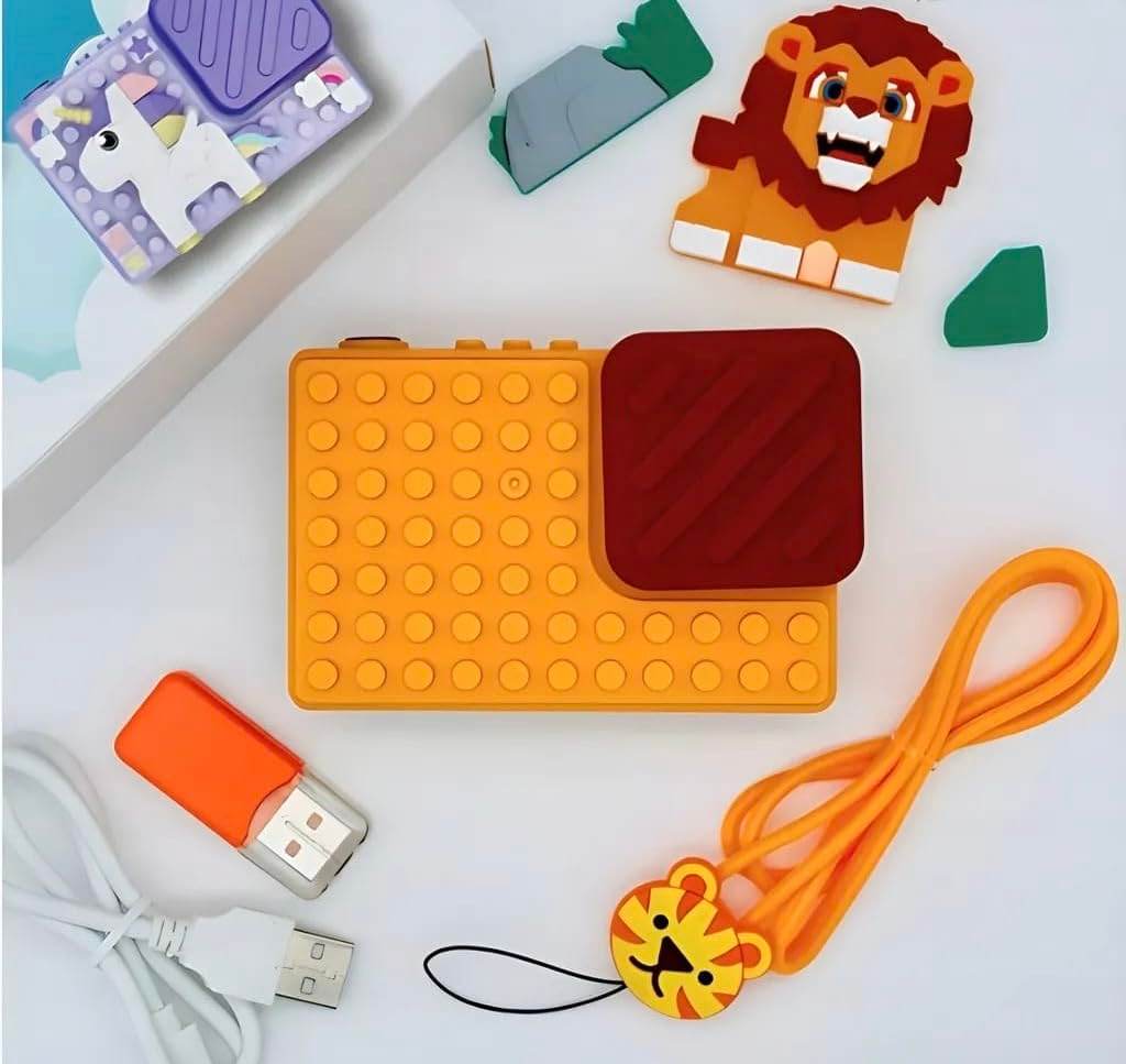 Kids Lego Theme Camera for Girls & Boys 48MP HD Digital Video Camera, Birthday Gifts for 4-10 Years Old Children - Toy Rush