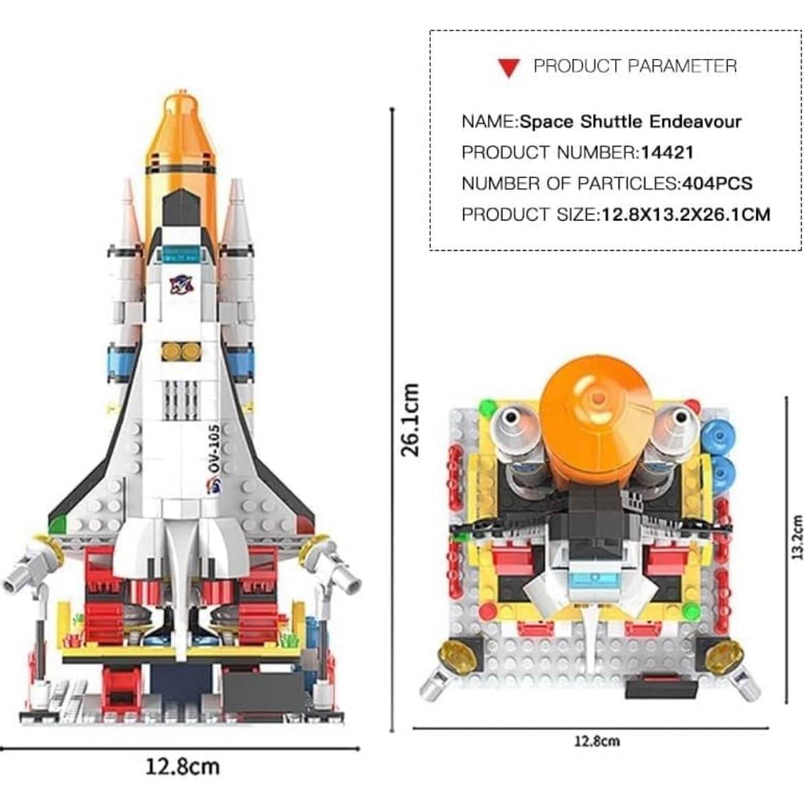 Spaceship Rocket Building Blocks Set, Educational Stem Building (404PCS) - Toy Rush