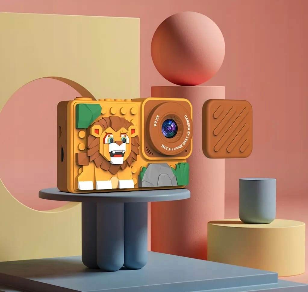 Kids Lego Theme Camera for Girls & Boys 48MP HD Digital Video Camera, Birthday Gifts for 4-10 Years Old Children - Toy Rush