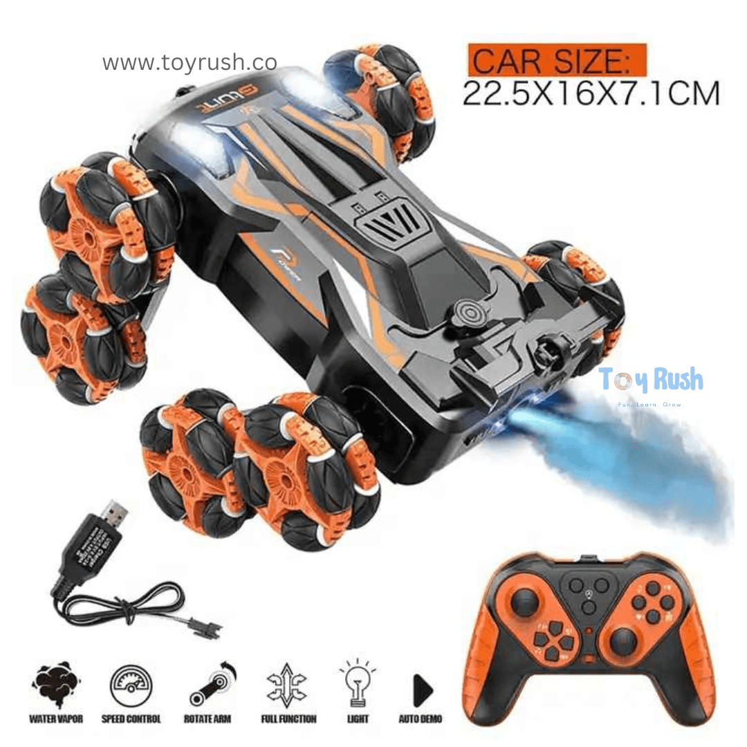 8 Wheel Drift Stunt Car with Hand Gesture and Remote Control - Toy Rush