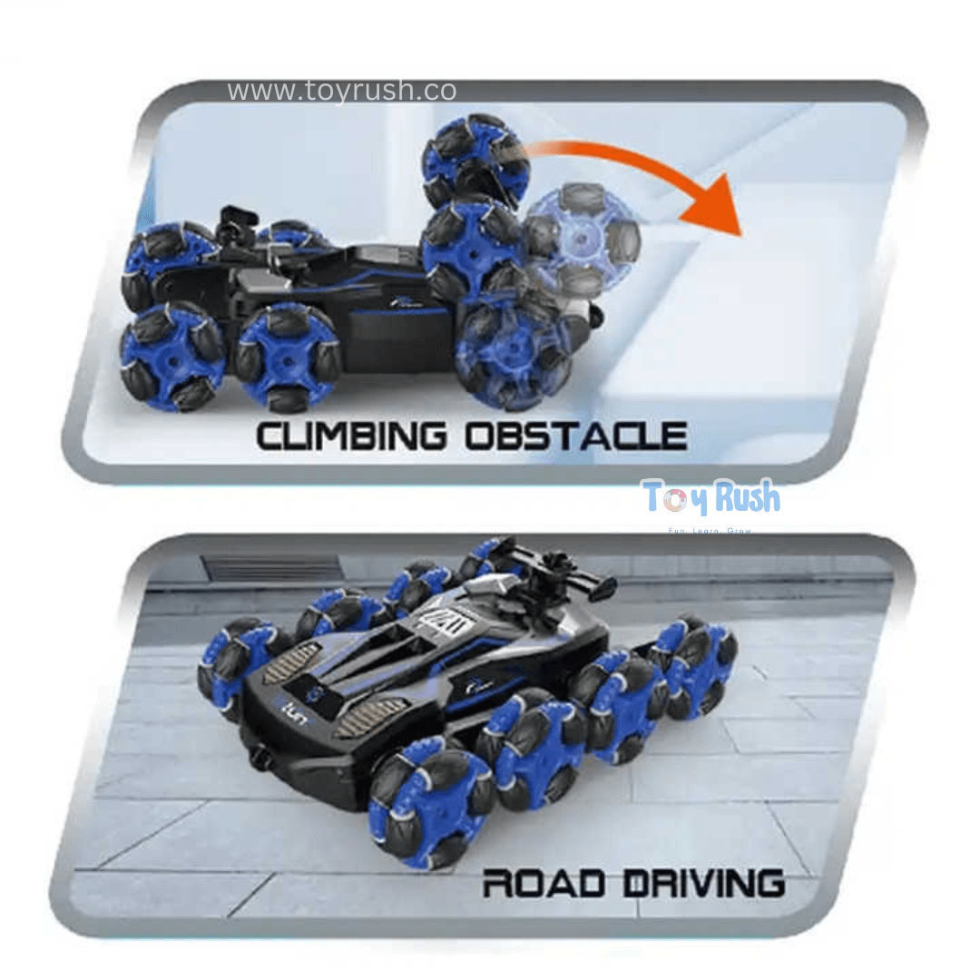 8 Wheel Drift Stunt Car with Hand Gesture and Remote Control - Toy Rush