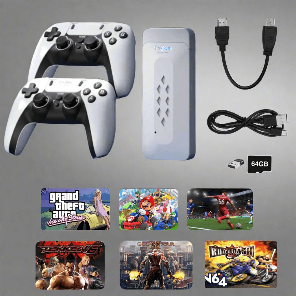 Video Game Console For Tv Gaming, 52+ Emulators - Toy Rush