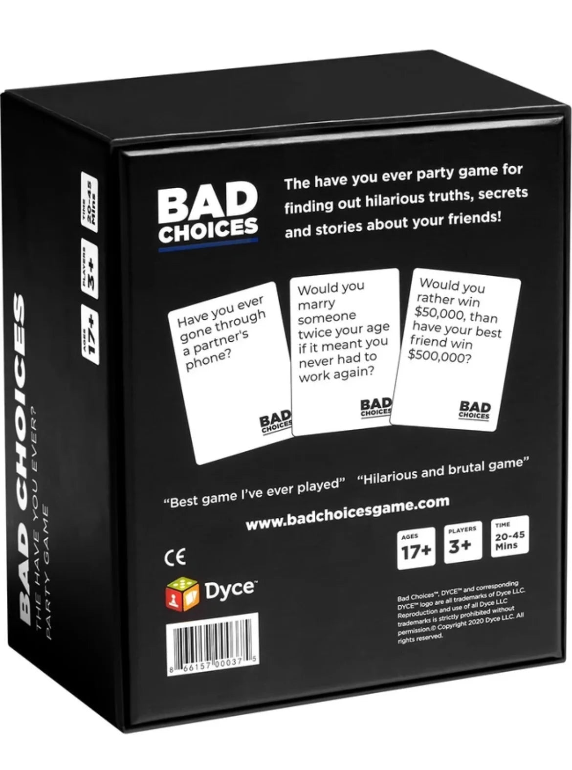 Bad Choices – The Hilarious “Have You Ever?” Party Game for Adults