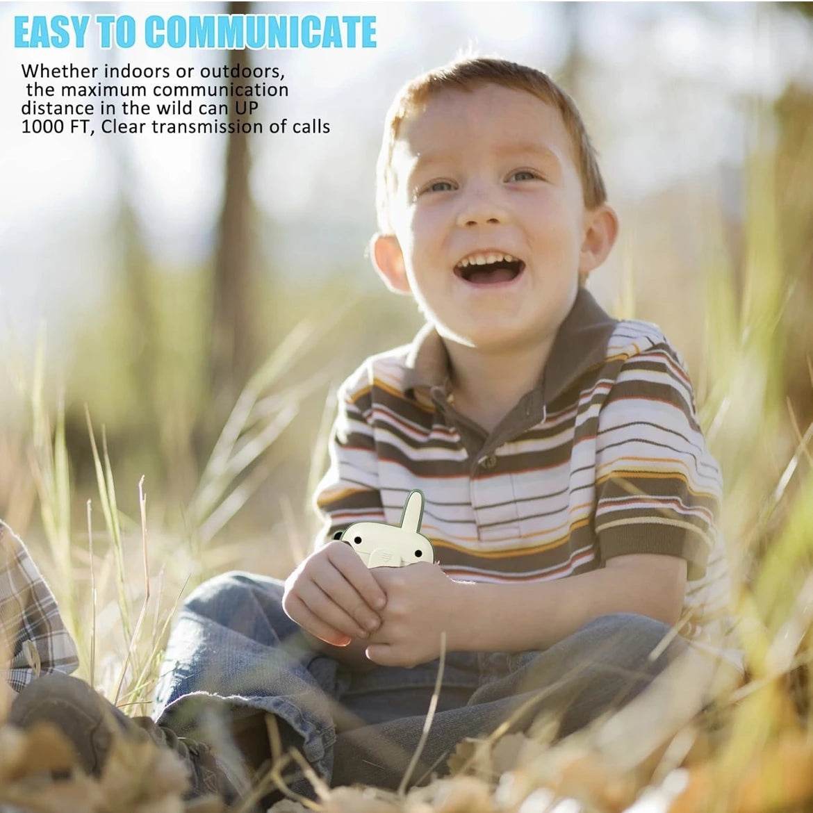 Walkie Talkie for Kids | Wireless, Interactive Design with upto 1000 feet long range - Toy Rush