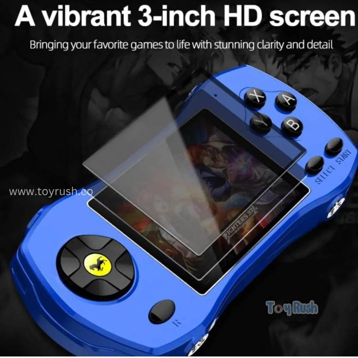 Handheld Video Game Car Console (620 Retro Games) - Toy Rush