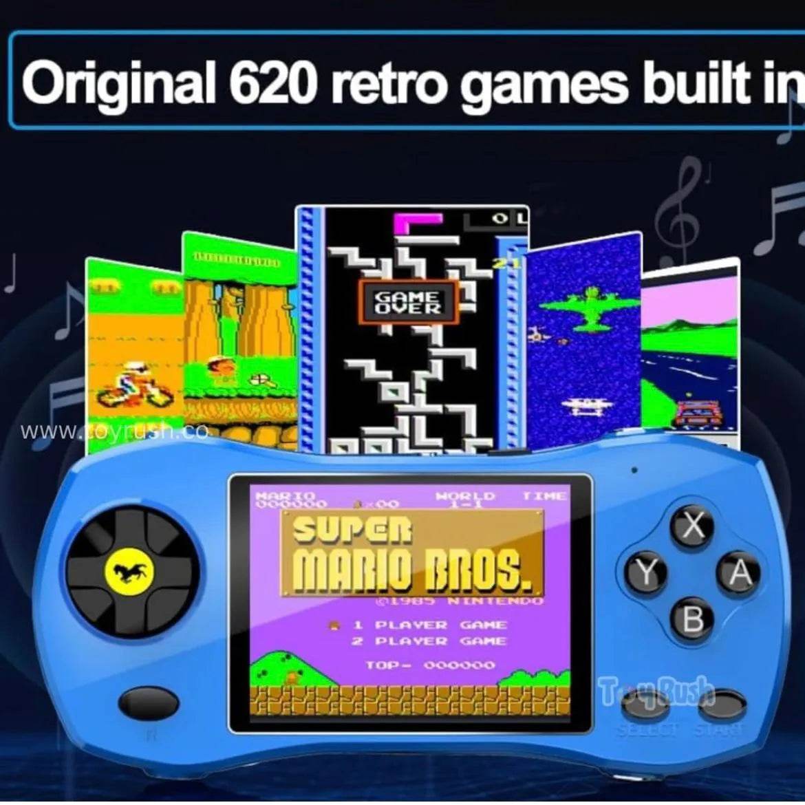 Handheld Video Game Car Console (620 Retro Games) - Toy Rush
