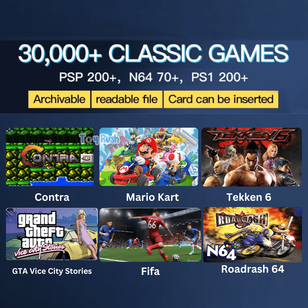 Video Game Console For Tv Gaming, 52+ Emulators - Toy Rush