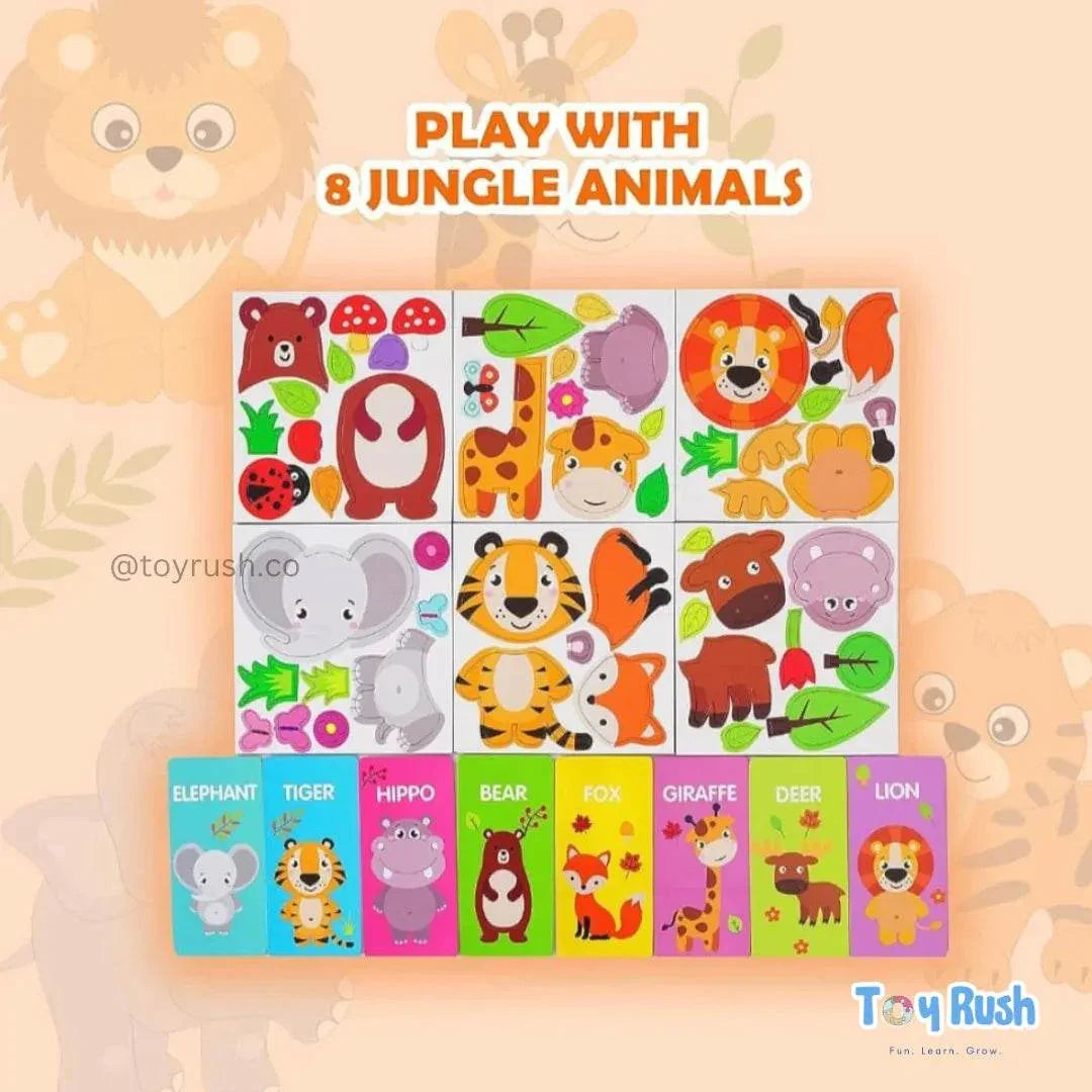 Jungle Animals Puzzle - Fun with Magnets - Toy Rush