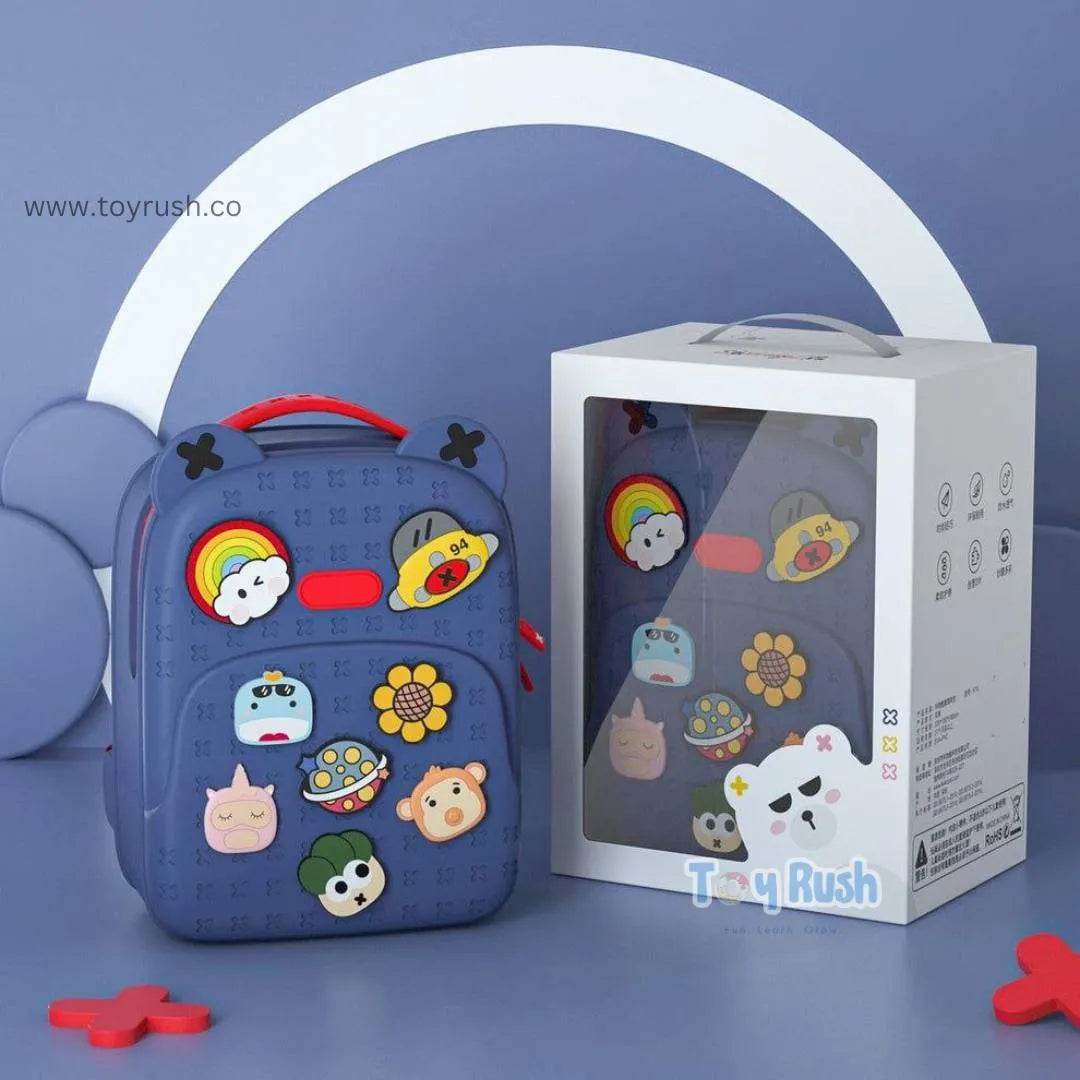 Luxury eva backpacks with DIY Brooches - Toy Rush