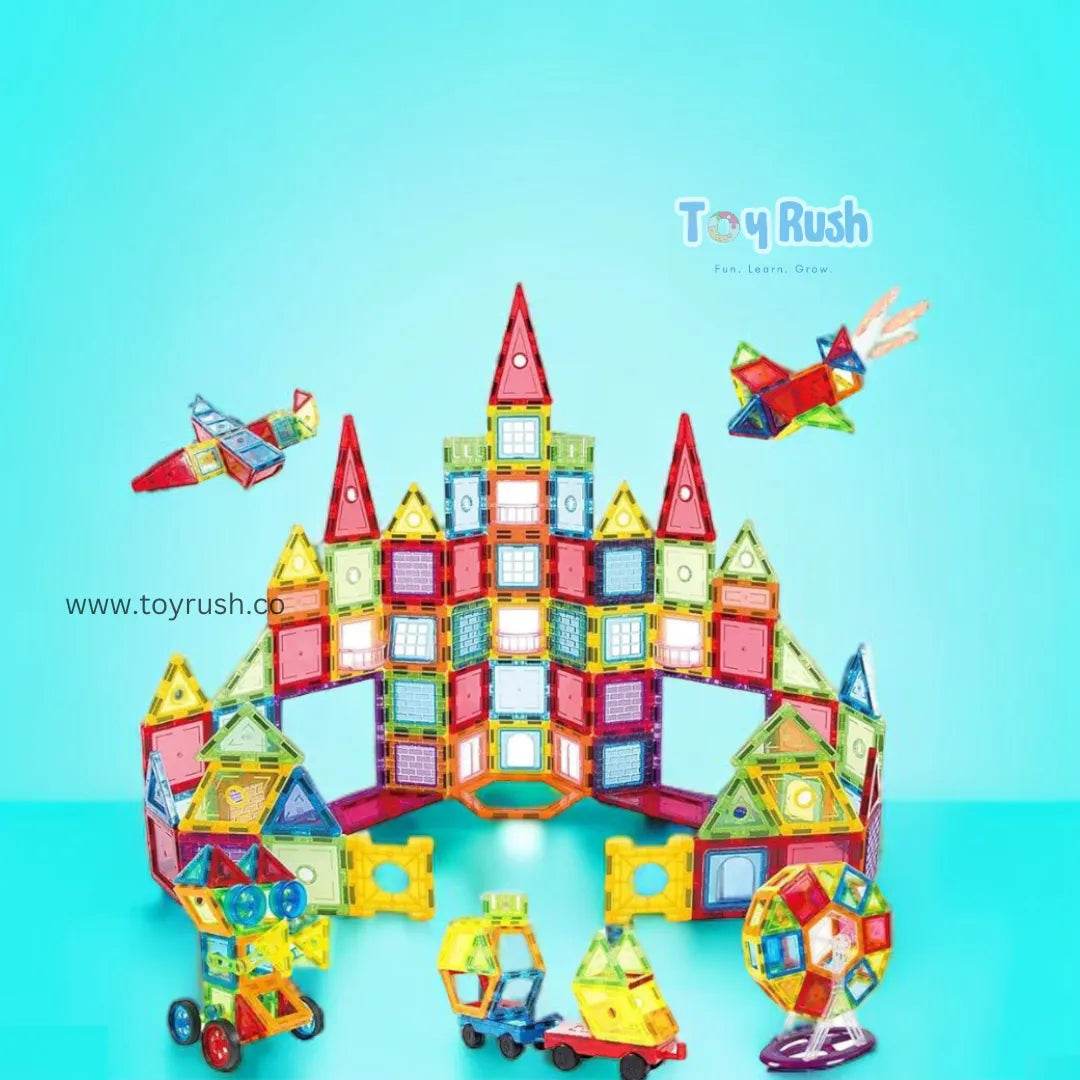Magnetic tiles 130pcs set - Toy Rush