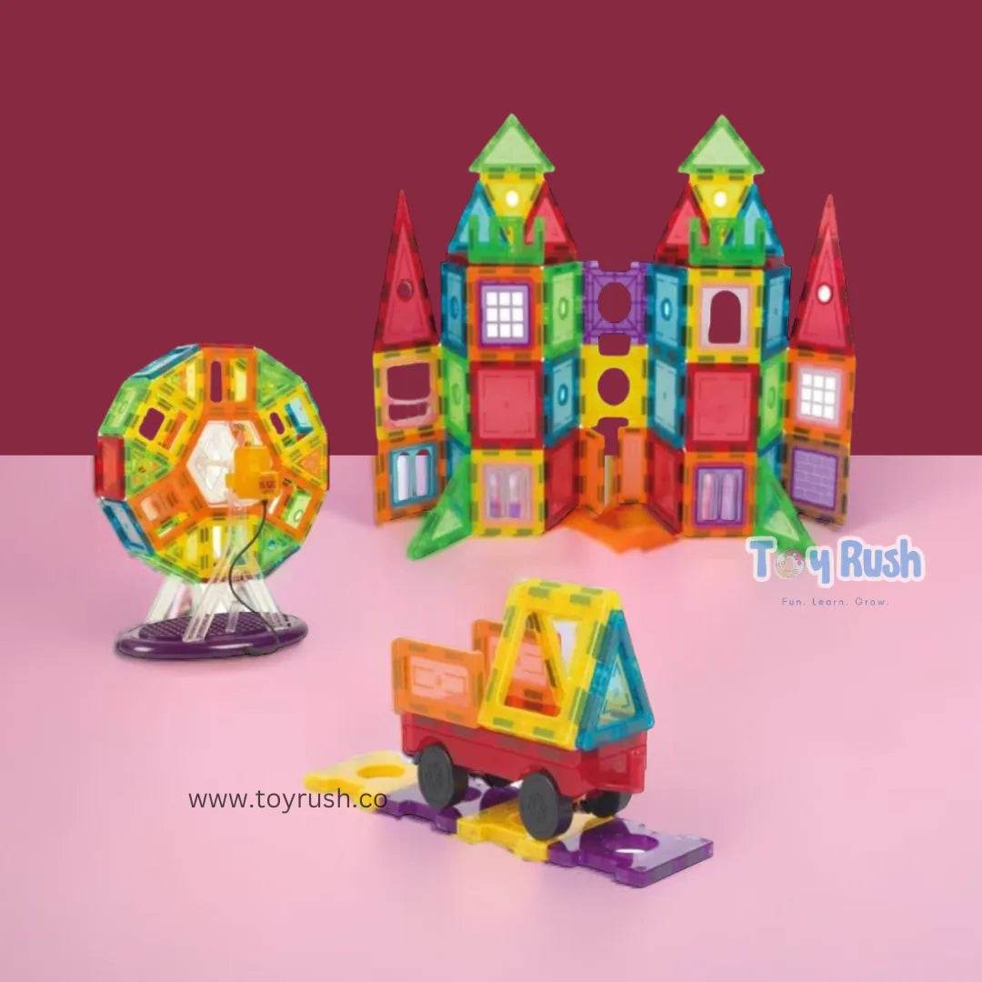 Magnetic tiles 130pcs set - Toy Rush