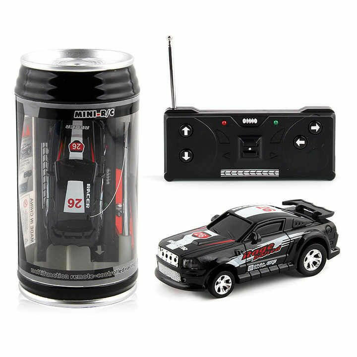 Mini Coke Can Rc Radio Racing Car Random Color Toy Rush