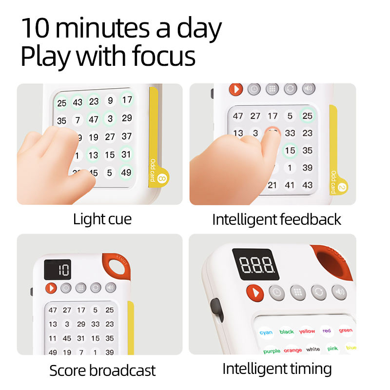 Schulte Focus Training Machine Fun Kids Concentration | Early Education Toys Age 4+