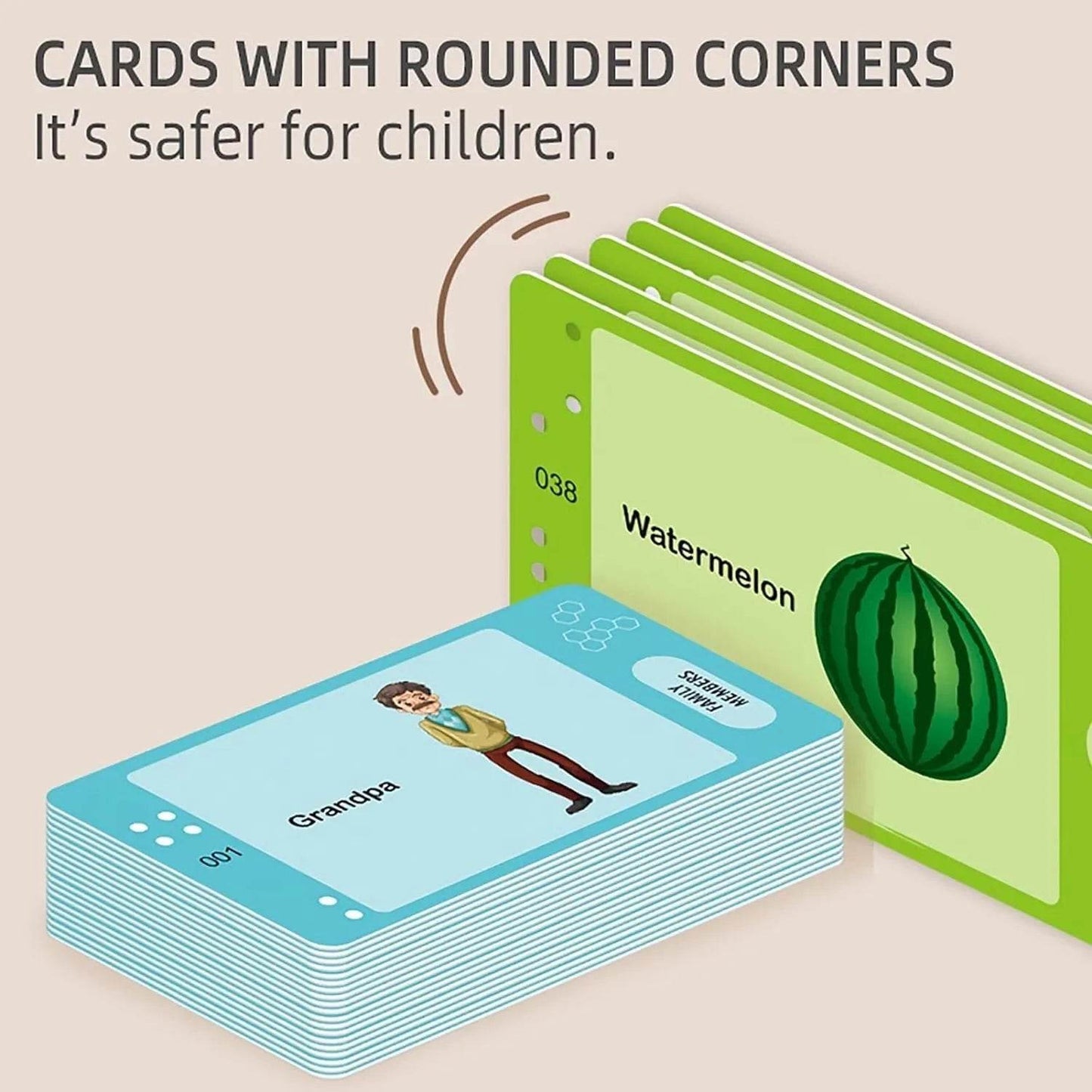 Talking Flash Cards Y Card for Early Education - 120 Words - Toy Rush
