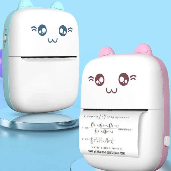 Mini Thermal Printer | Inkless Sticker Printer | Wireless Mini Pocket Printer for Labels, Stickers, Photos, Bookmarks, Cards - Toy Rush