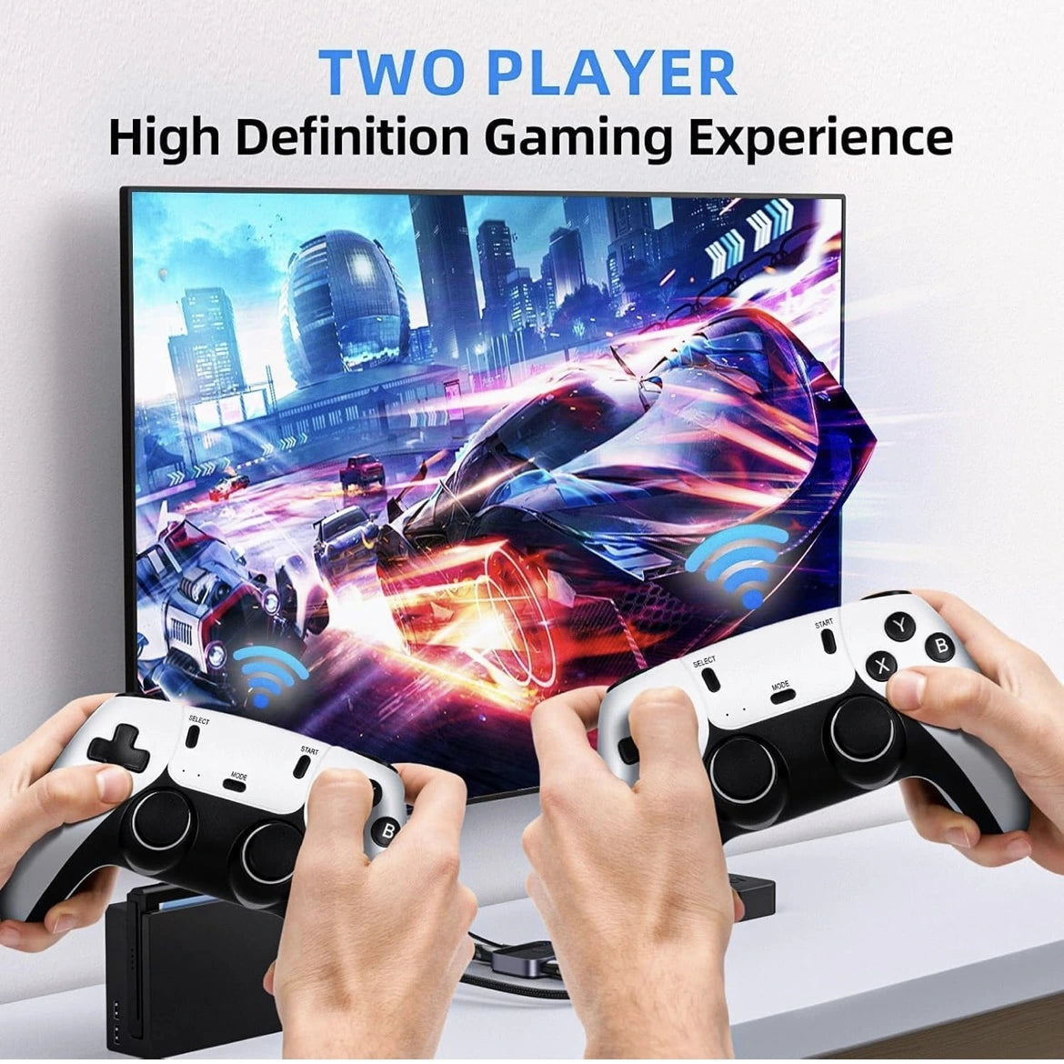 Exclusive Wireless Video Game for Tv 2 Player Gaming | Classic Retro Games | 2.4G Wireless Controllers