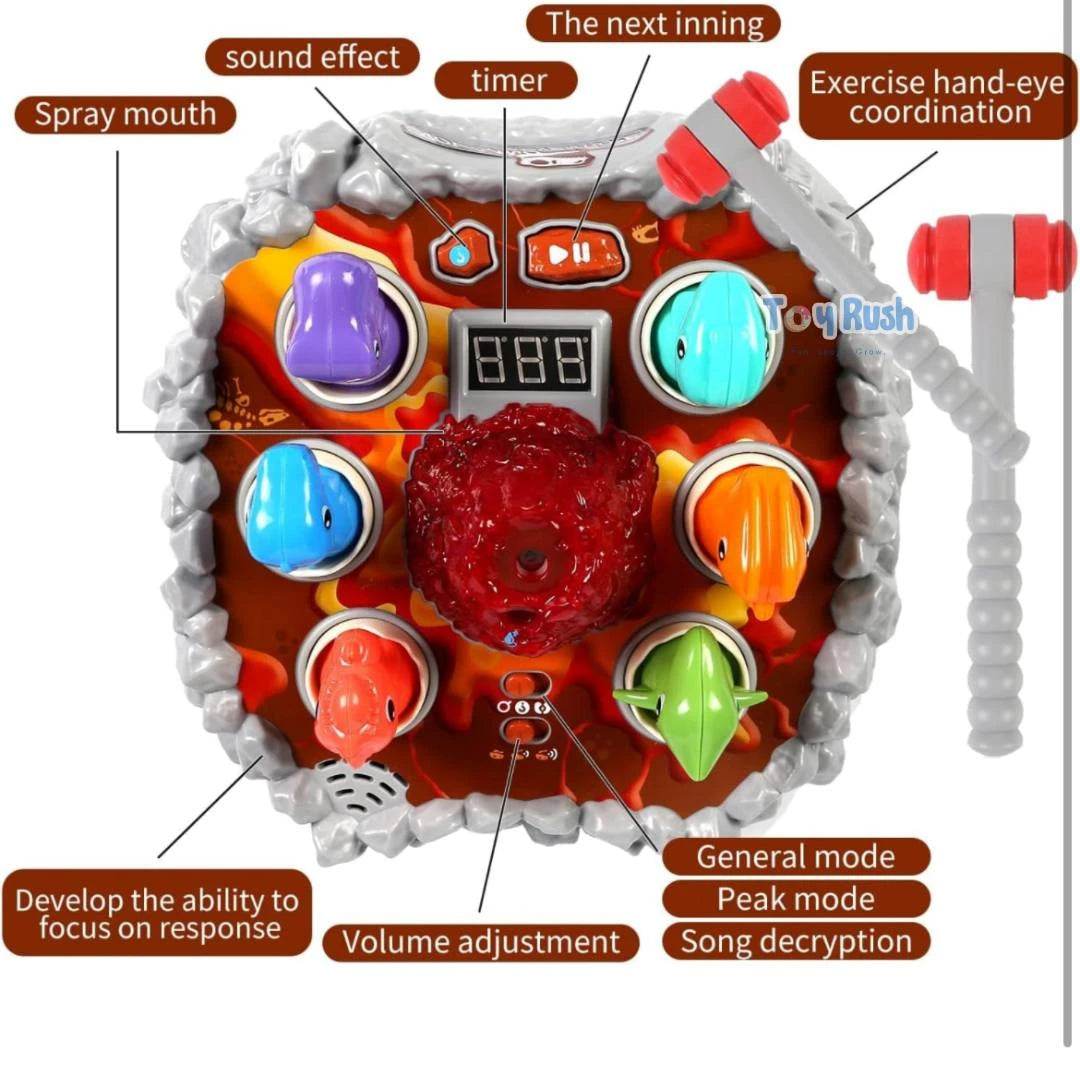 Whack A Mole Dinosaur Battle Game Toy - Toy Rush
