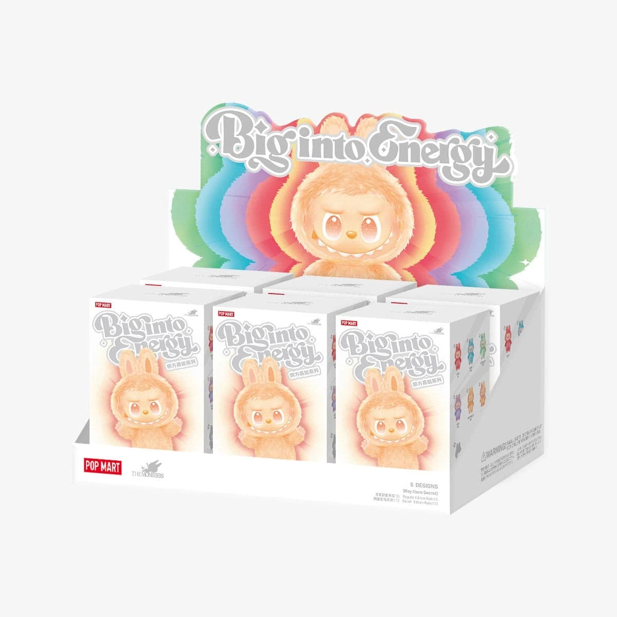 Pop Mart Labubu The Monsters Big Into Energy Series Vinyl Plush Pendant Sealed Case