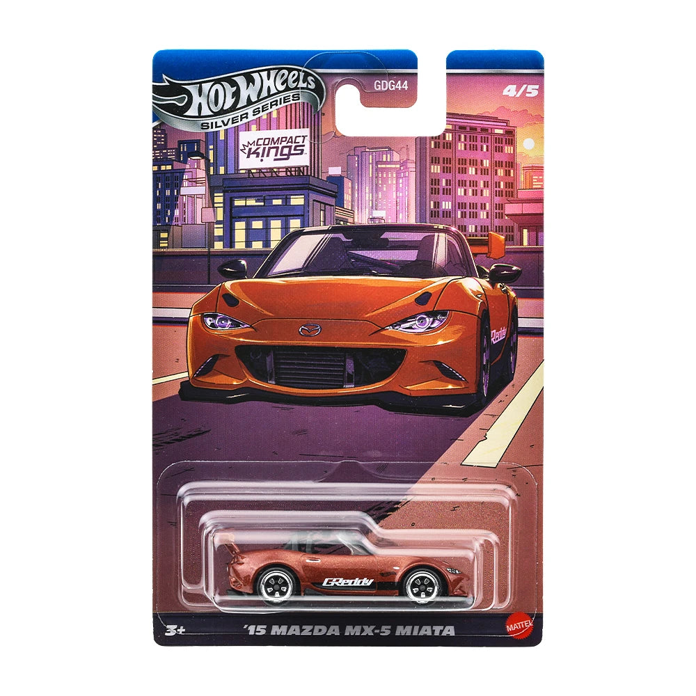 Hot Wheels '15 Mazda MX-5 Miata die-cast car – Compact Kings series