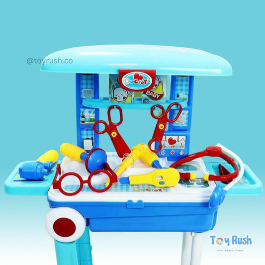 2 in 1 Doctor Set Pretend Play Toy With Suitcase