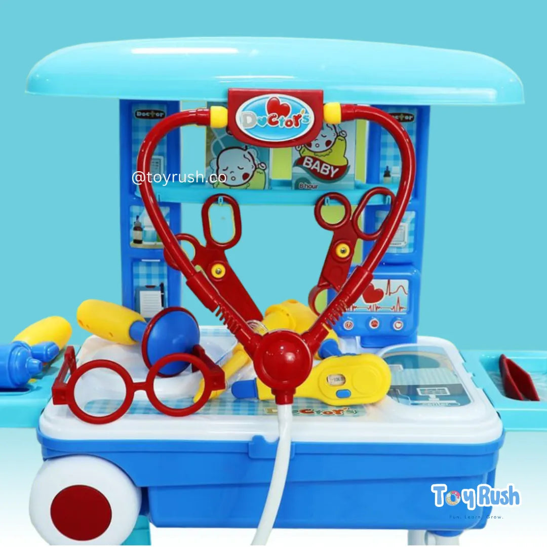 2 in 1 Doctor Set Pretend Play Toy With Suitcase