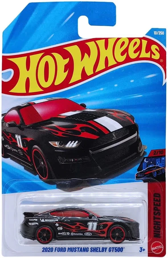 Hot Wheels 2020 Ford Mustang Shelby GT500 Die-Cast Car – 1:64 Scale Collectible