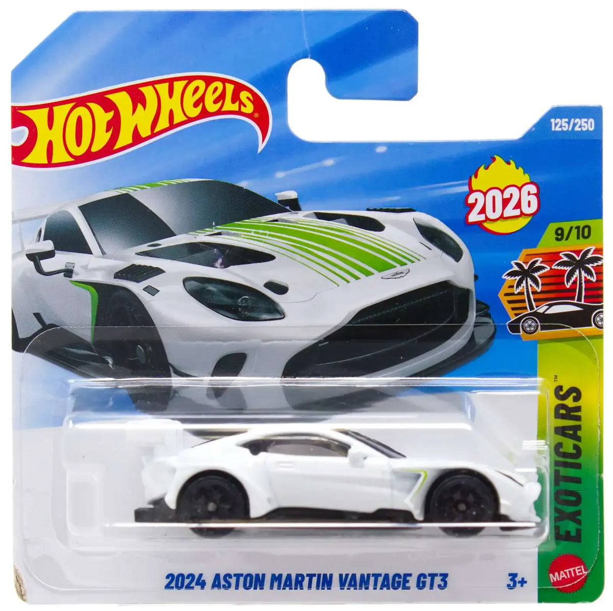 Hot Wheels 2024 Aston Martin Vantage GT3 die-cast car