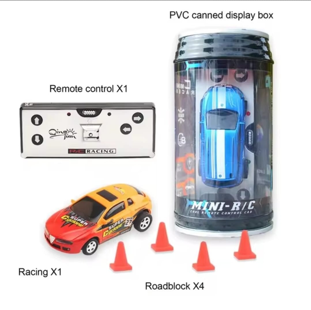 Mini Coke Can Rc Racing Car (Random Color)