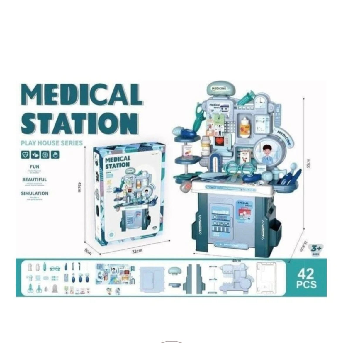 Doctor Set | Medical Pretend Play Toy Set (42 Pcs)