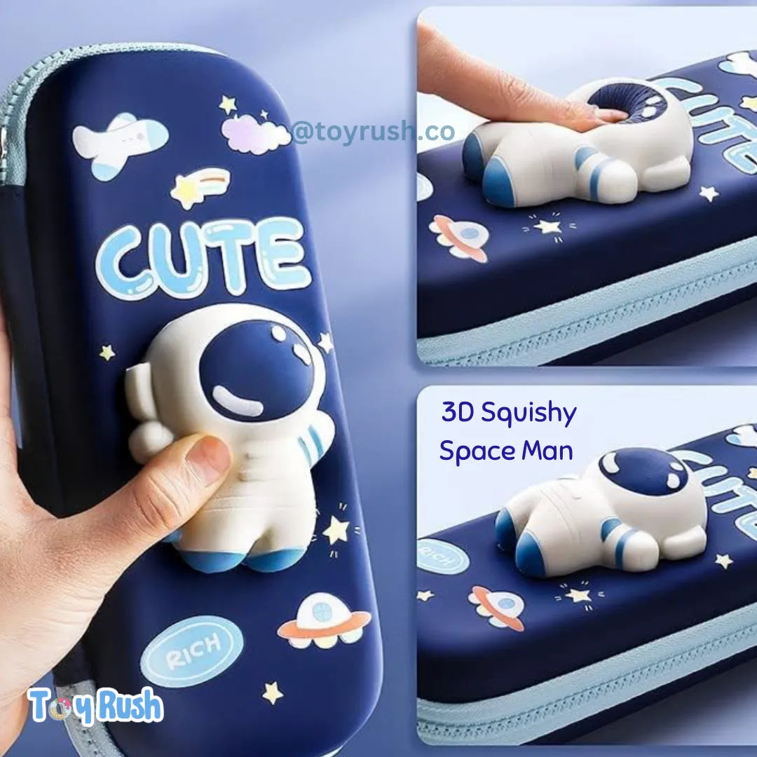 3D Astronaut School Pencil Case for Kids