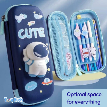 3D Astronaut School Pencil Case for Kids