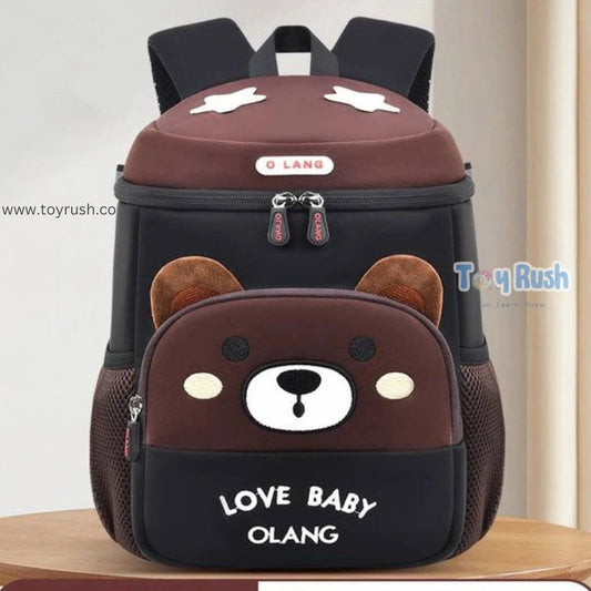 3D Bubu Bear/Rabbit Backpack for Preschoolers Brown Bubu Bear