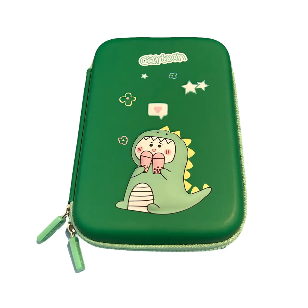 3D Embossed Dino Hard Case Pencil Pouch