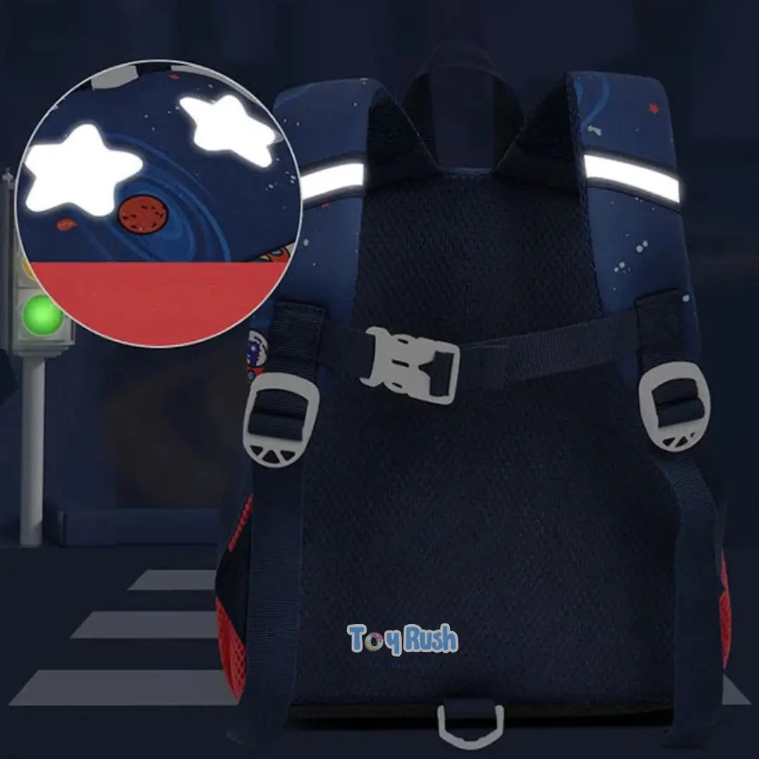 3D Rocket Design Kids School Bags