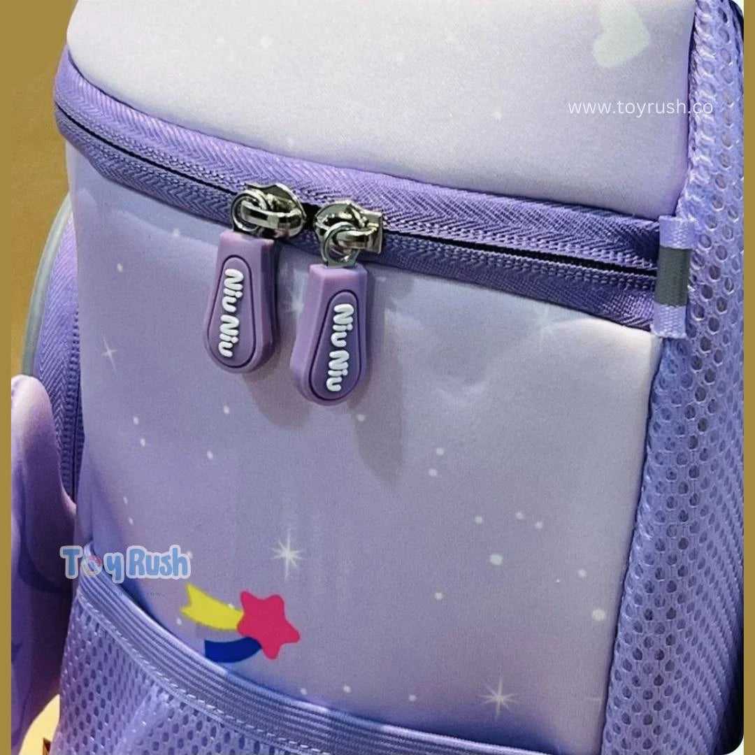 3D Unicorn Glitter Large Capacity School Backpack