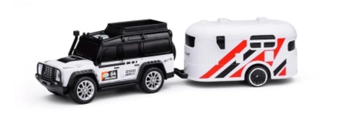 Mini RC Metal Alloy Car With Trailer Off-Road Adjustable Speed