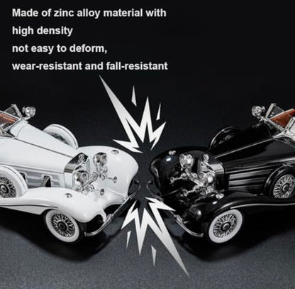1:24 Scale Mercedes-Benz 500K Diecast Model Car – Collector’s Luxury Edition with Functional Features & Working Lights | Pull Back