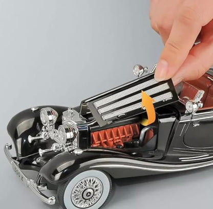 1:24 Scale Mercedes-Benz 500K Diecast Model Car – Collector’s Luxury Edition with Functional Features & Working Lights | Pull Back