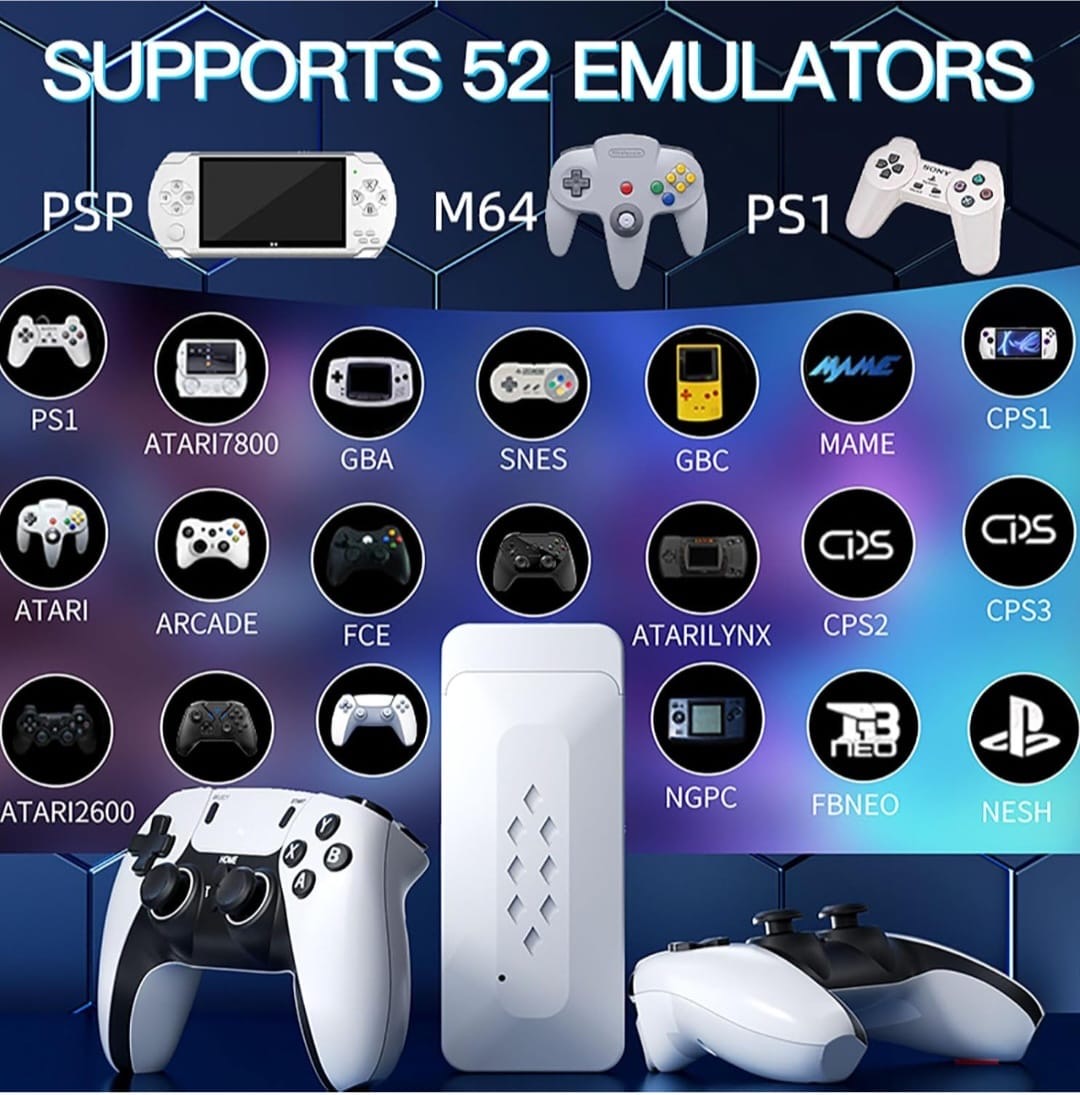 Video Game Console For Tv Gaming, 52+ Emulators